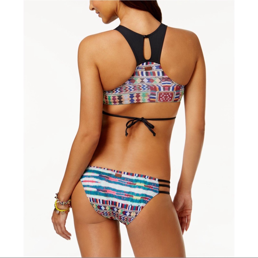🆕Roxy Cuba Cuba Strappy High Neck Crop Bikini Top - Picture 8 of 8